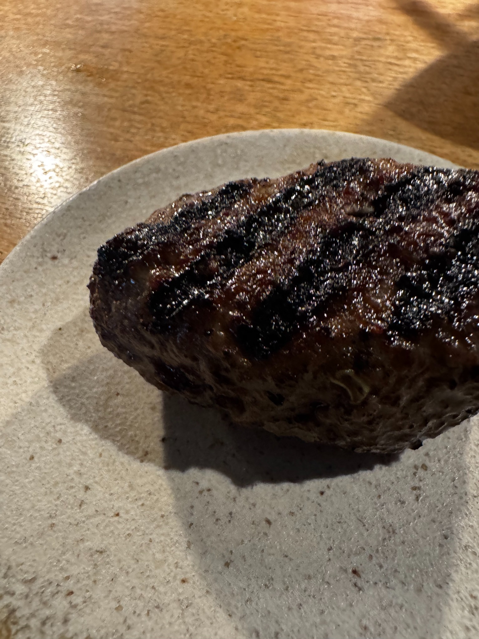 ハンバーグの断面